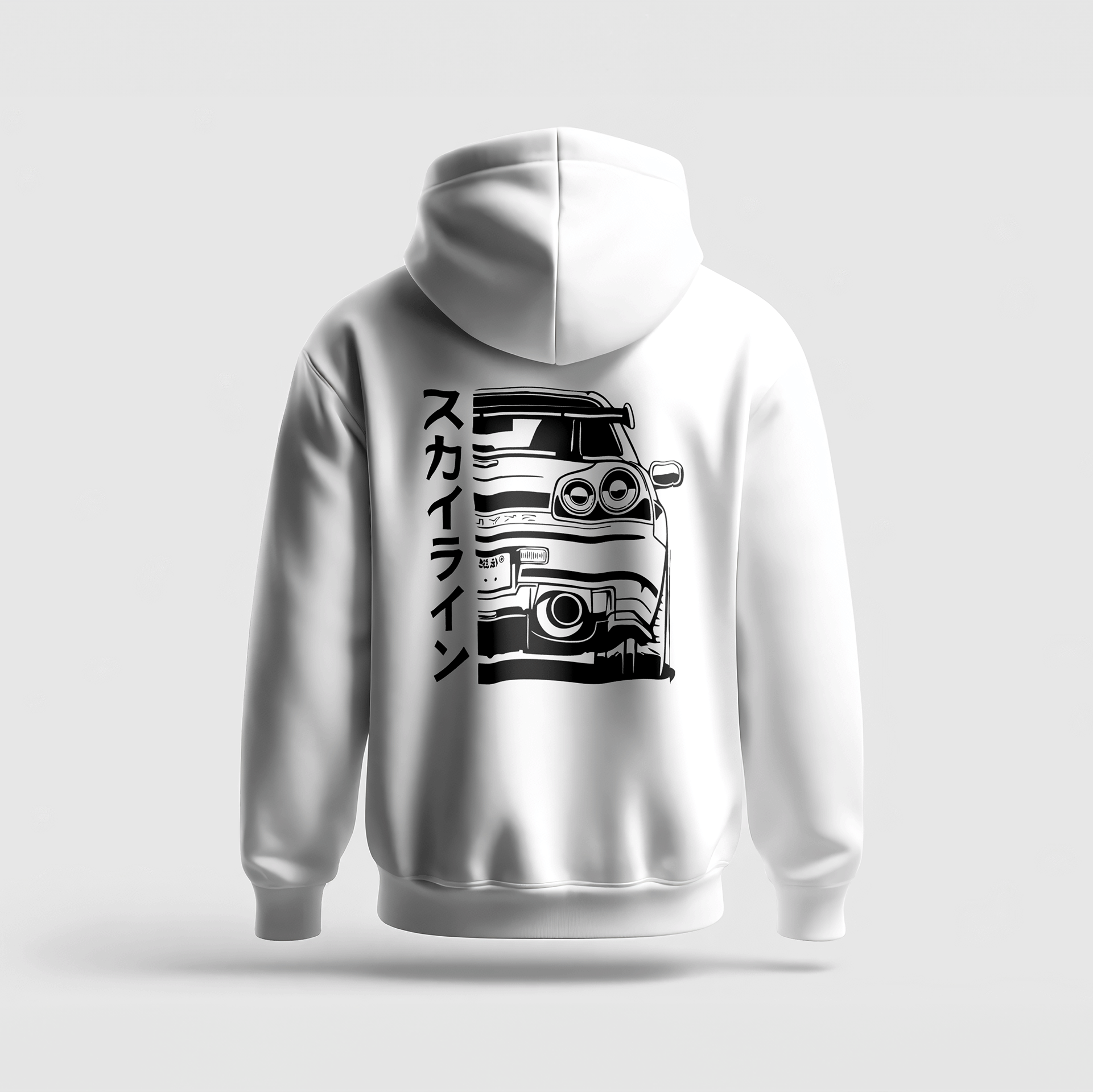 White Hoodie - Skyline